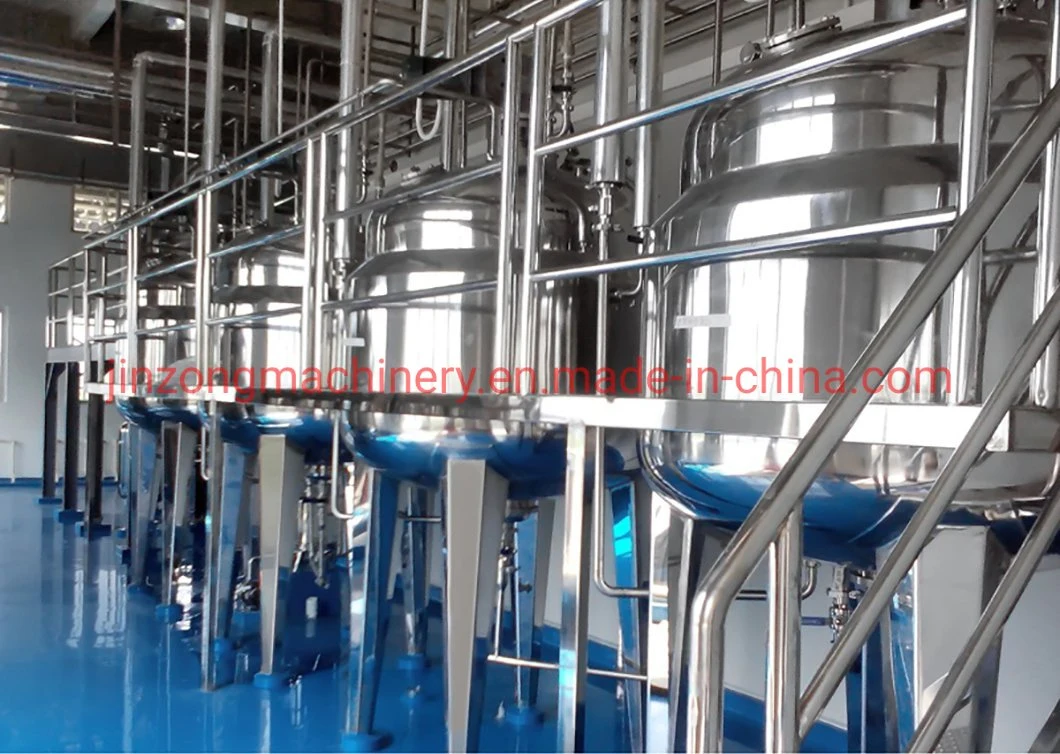 Factory Price Liquid Soap Making Machine Fluid Products Mixing Milk Beverage Shampoo Detergent Cosmetic Homogenizer Mixer 500L