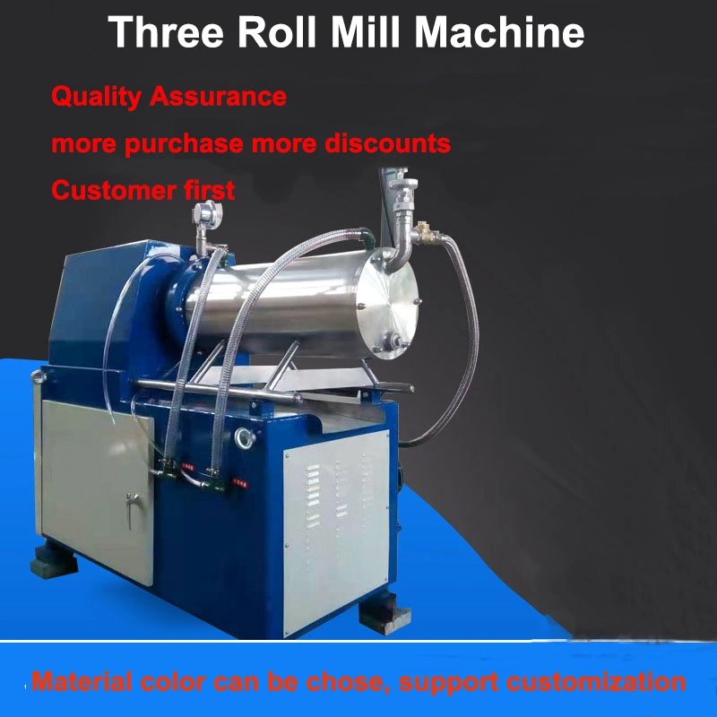 Washing Soap Making Machine Three Roll Plate Rolling Machine Three Roll Grinding Mill for Lipstick Paste