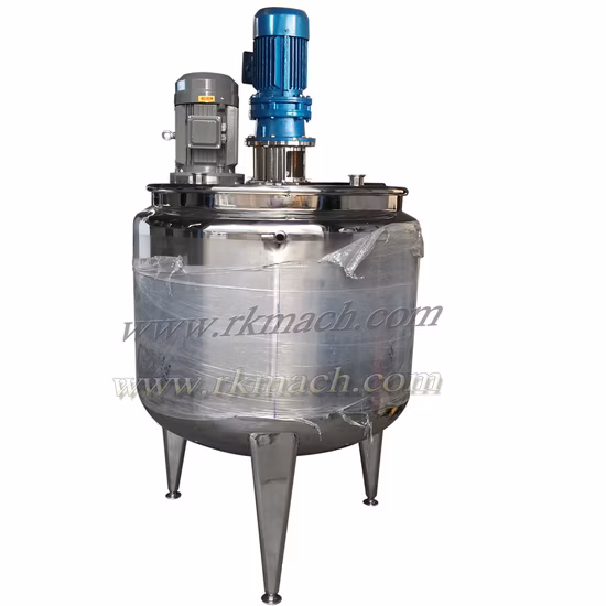 Tanque de aço inoxidável misturador de xarope 300L com agitador