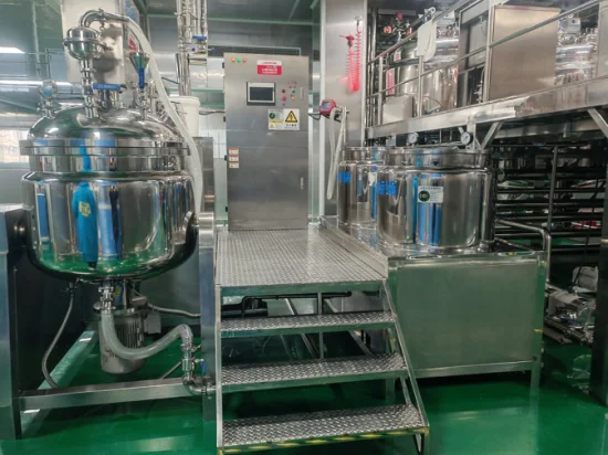 Preço de fábrica máquina de fazer sabão líquido produtos fluidos misturando bebida láctea xampu detergente cosmético homogeneizador misturador 500l