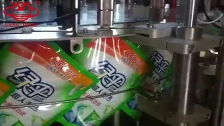 Doypack automática com bico vertical, máquina de embalagem para enchimento de detergente líquido para a roupa