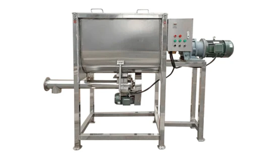 Misturador de pó seco de grânulos de fertilizante de fita horizontal de fábrica de produtos alimentícios