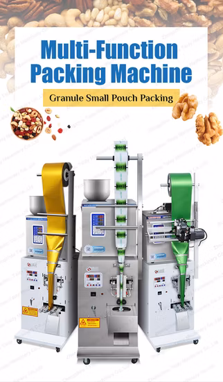 Máquina de embalagem de pó de grânulos de arroz de feijão verde