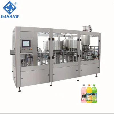 Máquina automática para encher garrafas pet de suco de polpa de fruta 5000bph